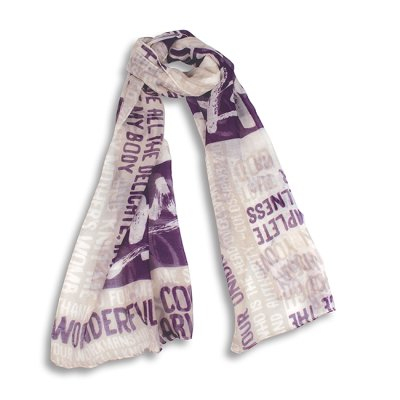 Complete Pattern, Various Scriptures Scarf